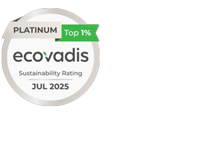 Platina&eacute;rem EcoVadis 2025. j&uacute;lius